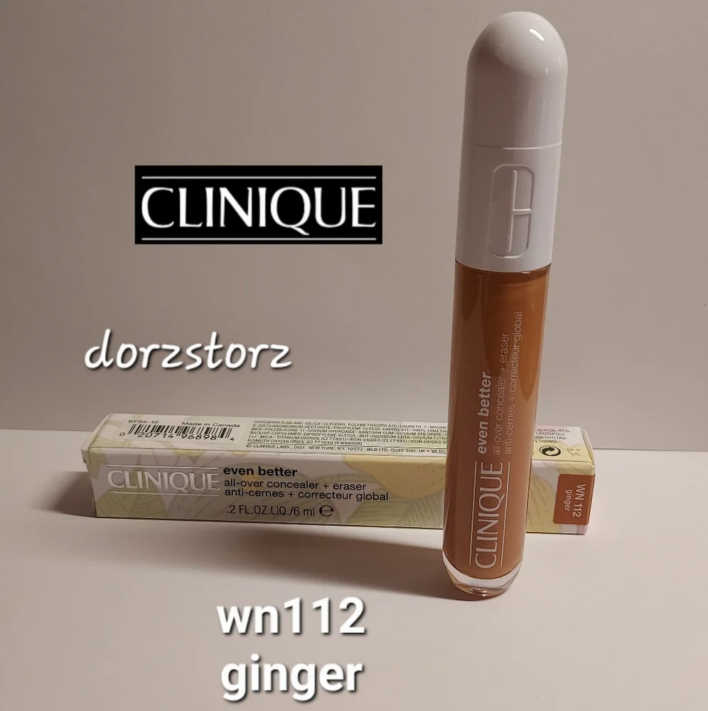 CLINIQUE Even Better All-Over Concealer+Eraser *WN 112 GINGER* / .2 oz / NIB